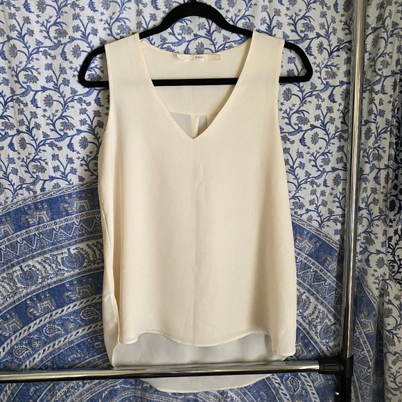 Cream Chiffon Top - Picture 1 of 2